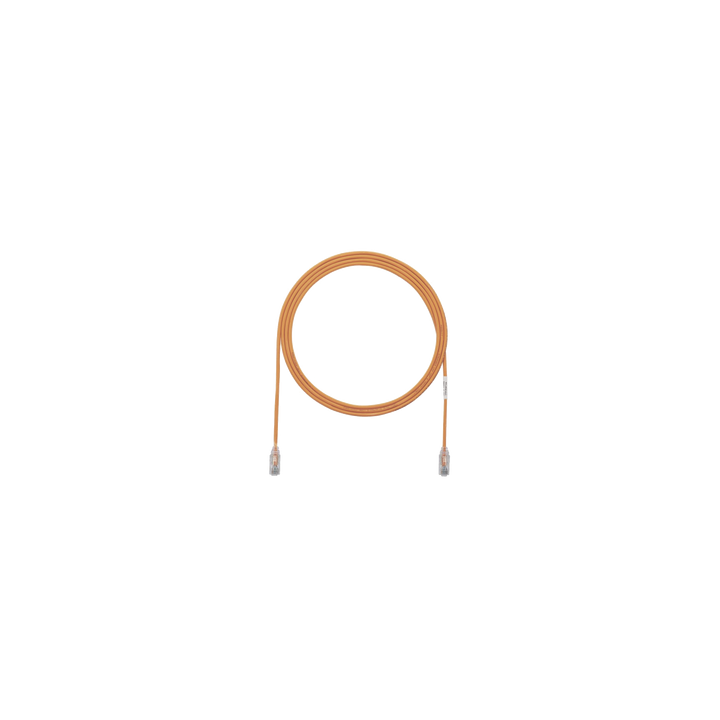Cable de Parcheo TX6, UTP Cat6, Diámetro Reducido (28AWG), Color Naranja, 0.91 Metros (3 Pies)