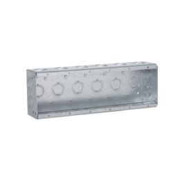 Caja de 6 Gang/Profundidad 2 1/2"/28 Entradas 1/2"-3/4".