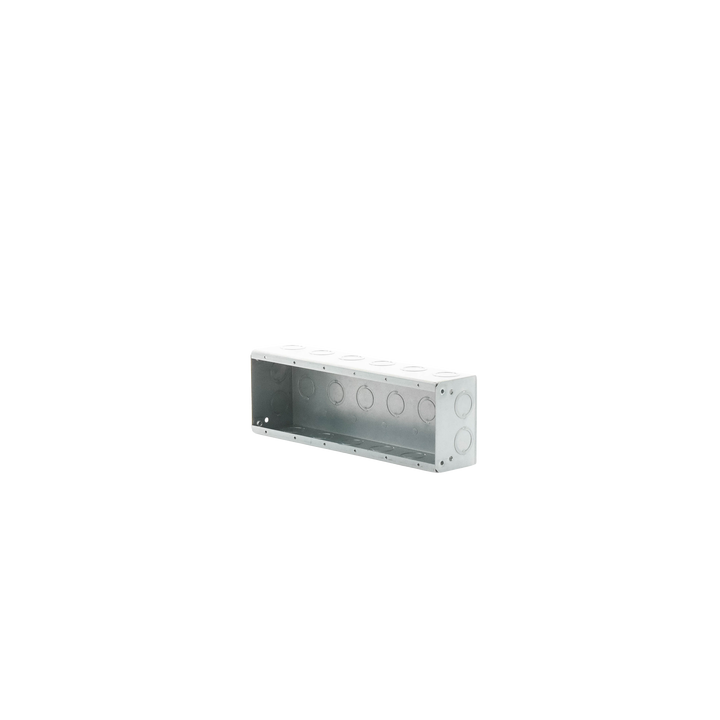 Caja de 6 Gang/Profundidad 2 1/2"/28 Entradas 1/2"-3/4".