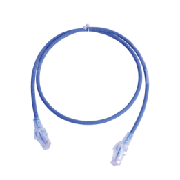 Patch Cord MC6 Modular Cat6 UTP, CM/LS0H, 0.91 Metros (3 Pies), Color Azul, Versión Bulk (Sin Empaque Individual)