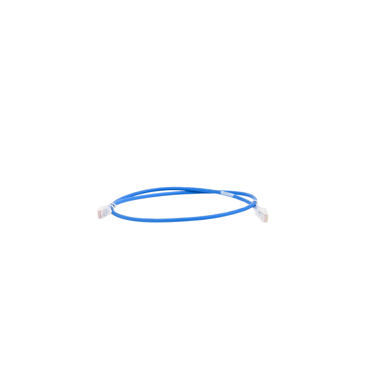Patch Cord MC6 Modular Cat6 UTP, CM/LS0H, 0.91 Metros (3 Pies), Color Azul, Versión Bulk (Sin Empaque Individual)