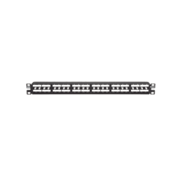 Panel de Parcheo Modular Mini-Com (Sin Conectores), Plano, Sin Blindaje, Alta Densidad, Identificación Pre-Impresa, de