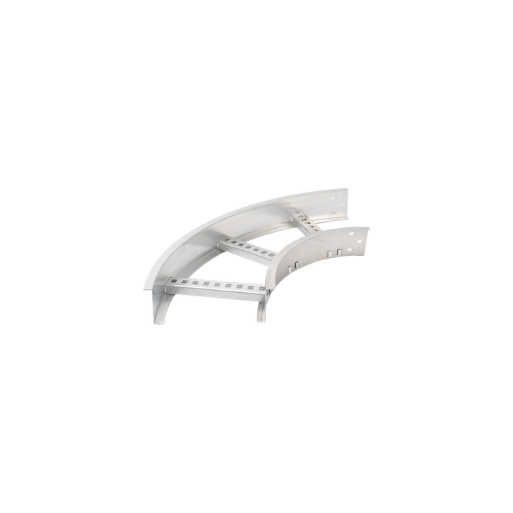 Curva Horizontal de Aluminio de 90° Perfil Z / Peralte 3 1/4" / Ancho 9" / Radio 8" / Incluye Tornillería