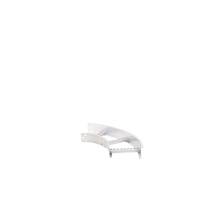 Curva Horizontal de Aluminio de 90° Perfil Z / Peralte 3 1/4" / Ancho 9" / Radio 8" / Incluye Tornillería