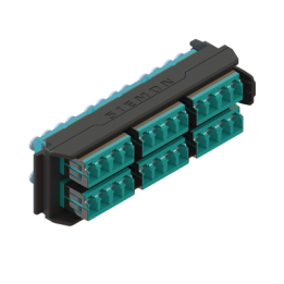Placa Acopladora LightVerse, 12 Conectores Dúplex LC/UPC, Acepta hasta 24 Fibras Multimodo OM3 y OM4 (No Shuttered)