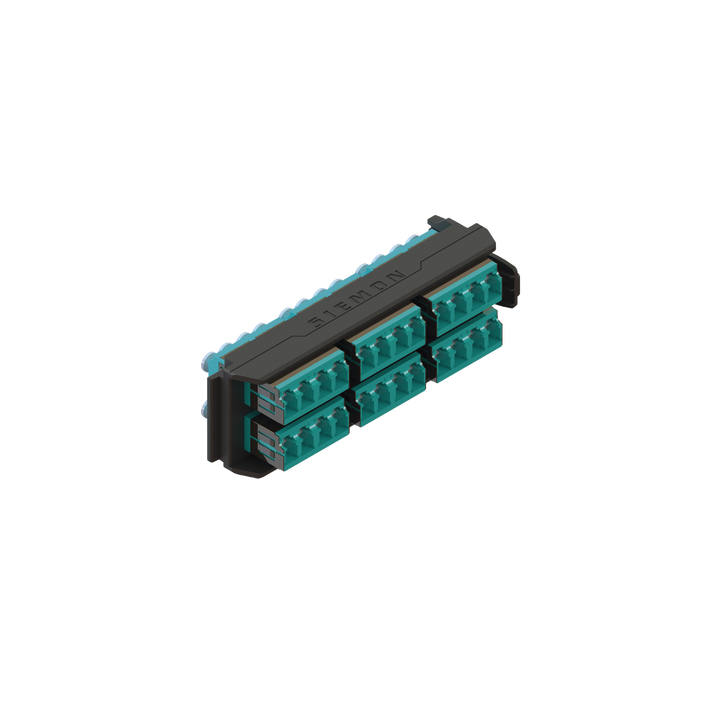 Placa Acopladora LightVerse, 12 Conectores Dúplex LC/UPC, Acepta hasta 24 Fibras Multimodo OM3 y OM4 (No Shuttered)