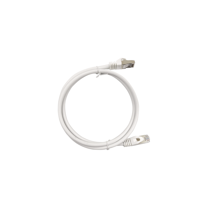 Patch Cord Cat6A 10G Blindado 0.5 Metros (1.64 Pies) Blanco