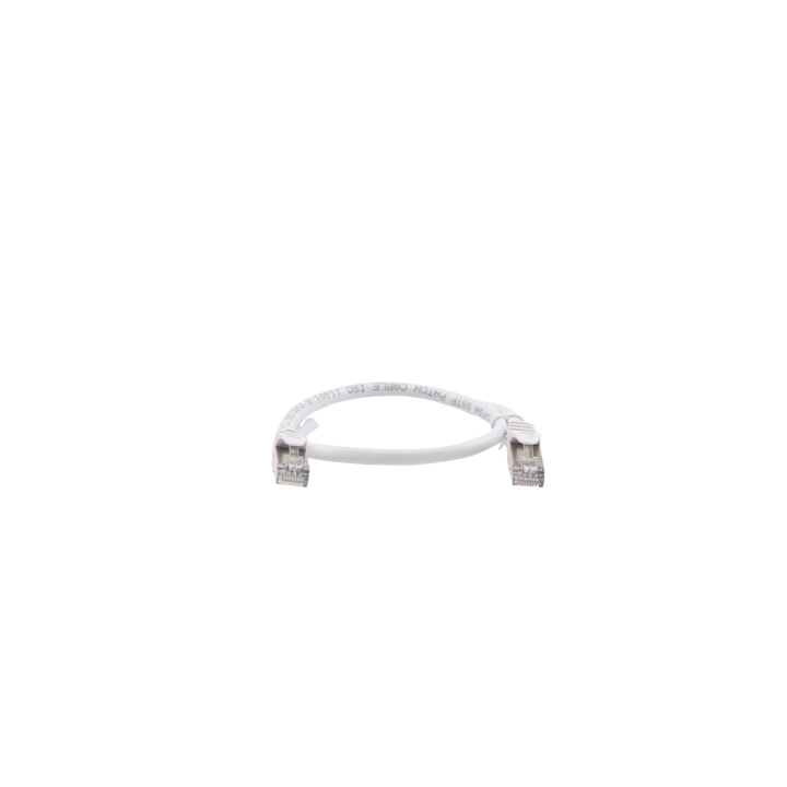 Patch Cord Cat6A 10G Blindado 0.5 Metros (1.64 Pies) Blanco