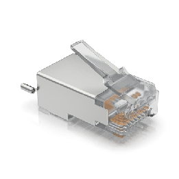 Paquete de 100 Conectores RJ45 Blindados Diseñados para Cables Ethernet UISP (UISP Cable Pro y Cable Carrier)