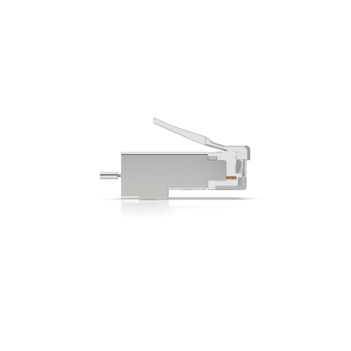 Paquete de 100 Conectores RJ45 Blindados Diseñados para Cables Ethernet UISP (UISP Cable Pro y Cable Carrier)