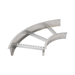 Curva Horizontal de Aluminio de 90° Perfil Z / Peralte 3 1/4" / Ancho 12" / Radio 8" / Incluye Tornillería