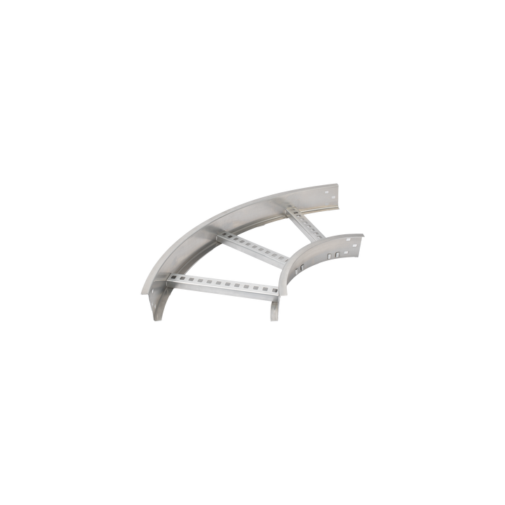 Curva Horizontal de Aluminio de 90° Perfil Z / Peralte 3 1/4" / Ancho 12" / Radio 8" / Incluye Tornillería
