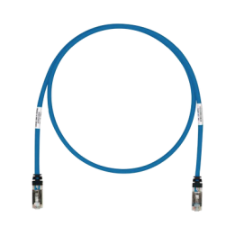 Patch Cord Cat6A, Blindado S/FTP, CM/LS0H, 2.13 Metros (7 Pies), Color Azul