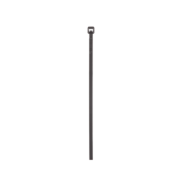Cincho de Nylon 6.6 de Bloqueo, 203 mm largo x 2.5mm ancho, Color Negro, Exterior Resistente a Rayos UV, Paquete de