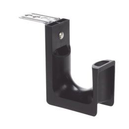 Sujetador STRONGHOLD tipo J (J-Hook), Con Soporte para Montaje en Techo, Para 46 Cables Cat6, Nylon 6.6, Color Negro, 1
