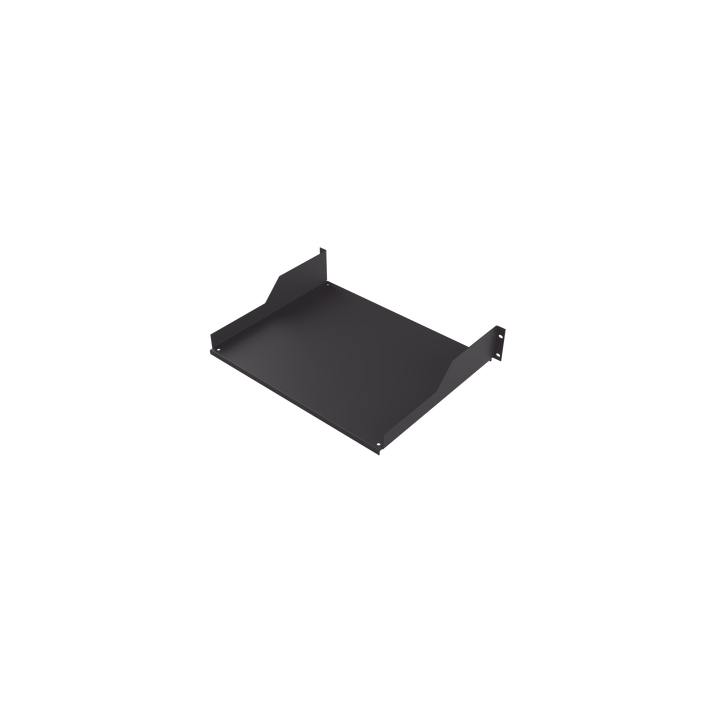 Charola para Soportar Equipos en Rack de 19 in, Profundidad de 34 cm, Color Negro, 2U