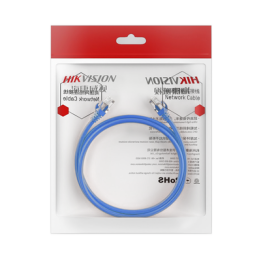 Cable de Parcheo (Patch Cord) / UTP / Cat. 6 (24 AWG) / 1 Metro (3.28 Pies) / Color Azul / Ideal para PoE+ / Interior