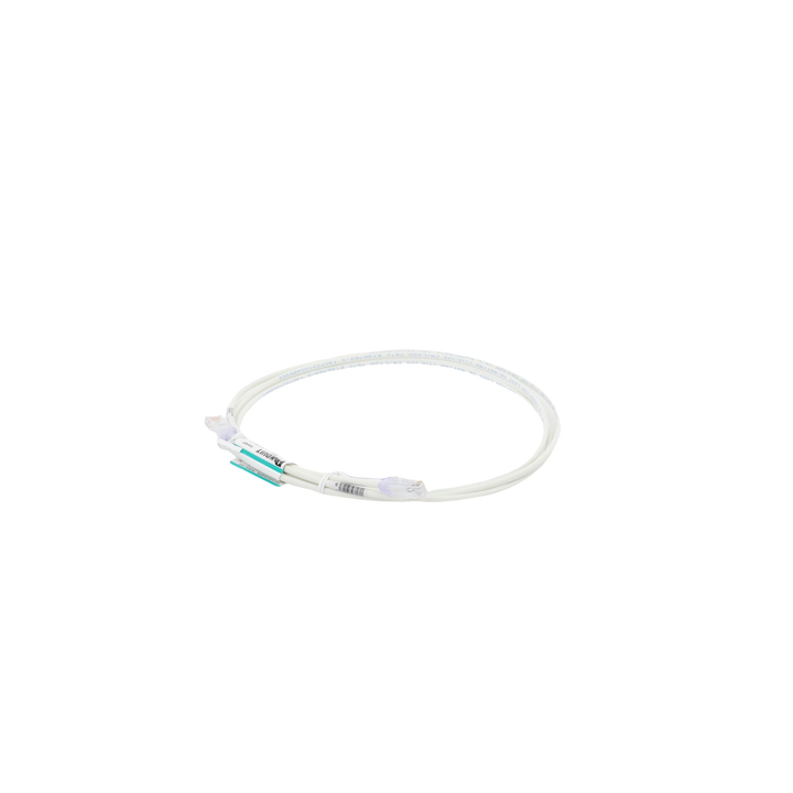 Cable de Parcheo TX6, UTP Cat6, Diámetro Reducido (28AWG), Color Blanco Mate, 2.13 Metros (7 Pies)