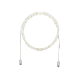 Cable de Parcheo TX6, UTP Cat6, Diámetro Reducido (28AWG), Color Blanco Mate, 1.52 Metros (5 Pies)
