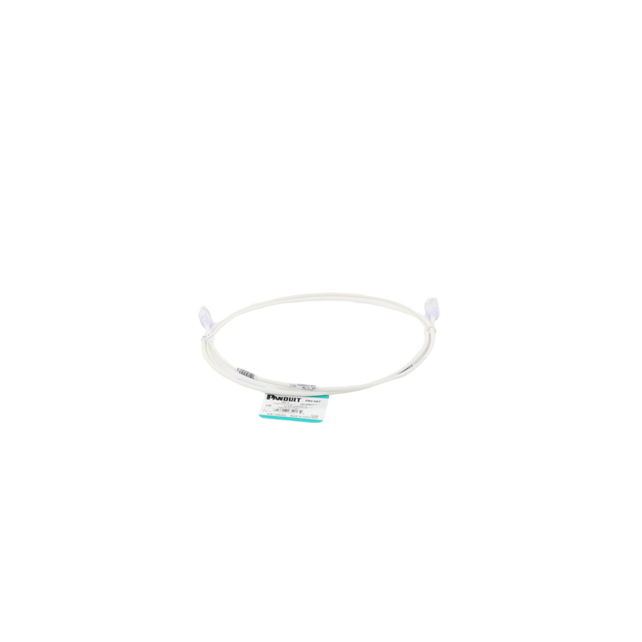Cable de Parcheo TX6, UTP Cat6, Diámetro Reducido (28AWG), Color Blanco Mate, 1.52 Metros (5 Pies)