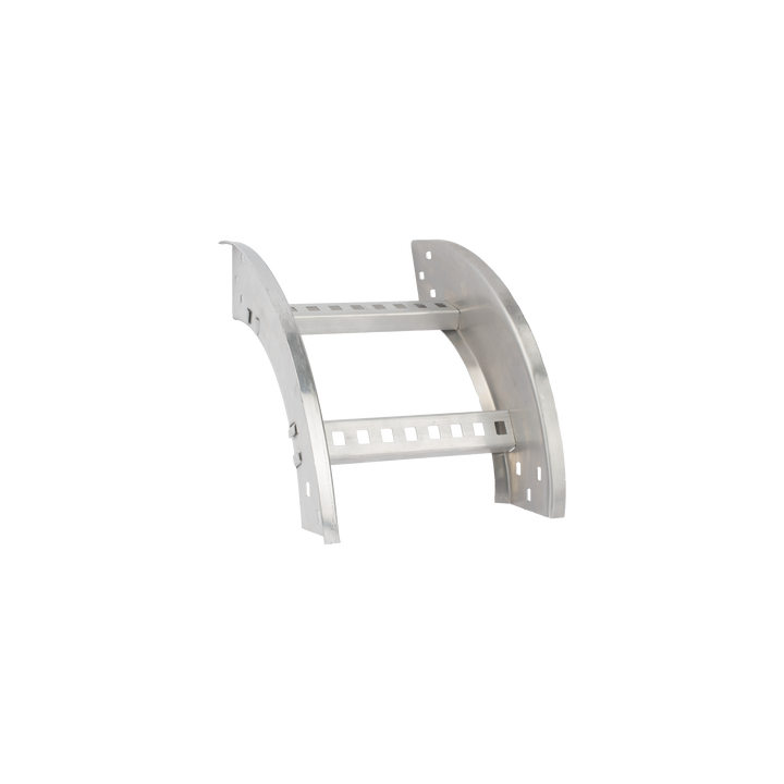 Curva Vertical Exterior de Aluminio de 90° Perfil Z / Peralte 3 1/4" / Ancho 12" / Radio 8" / Incluye Tornillería