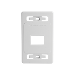Placa de Pared Modular MAX, de 2 Salidas, Color Blanco, Versión Bulk (Sin Empaque Individual)