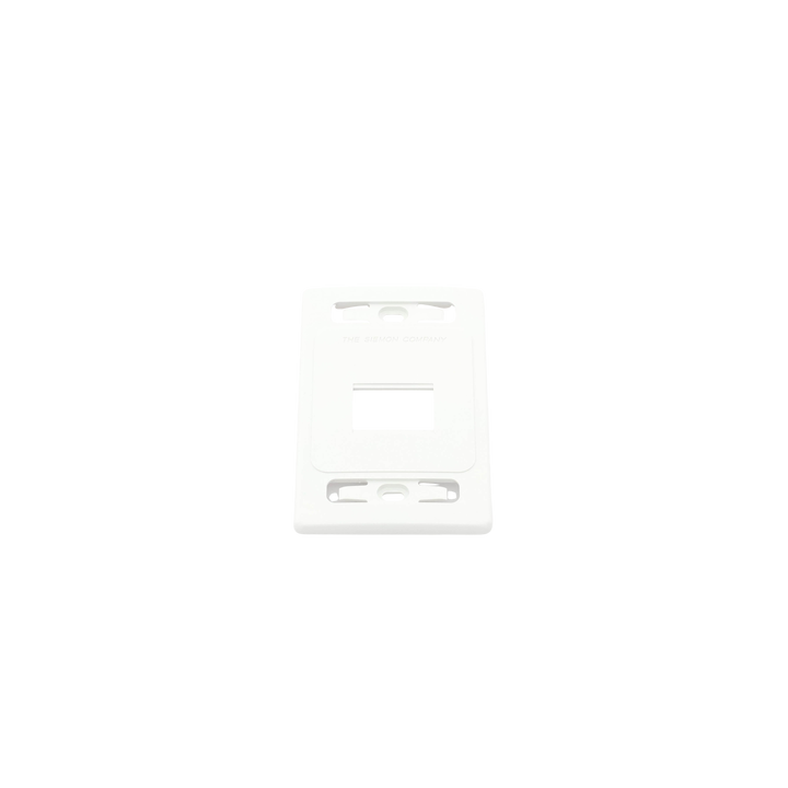 Placa de Pared Modular MAX, de 2 Salidas, Color Blanco, Versión Bulk (Sin Empaque Individual)