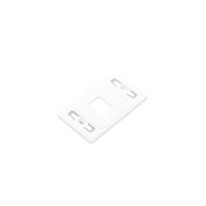 Placa de Pared Modular MAX, de 2 Salidas, Color Blanco, Versión Bulk (Sin Empaque Individual)