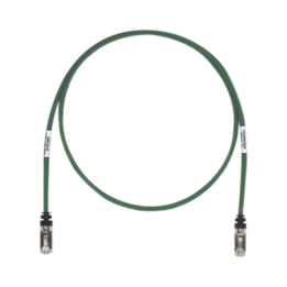 Patch Cord Cat6A, Blindado S/FTP, CM/LS0H, 2.13 Metros (7 Pies), Color Verde
