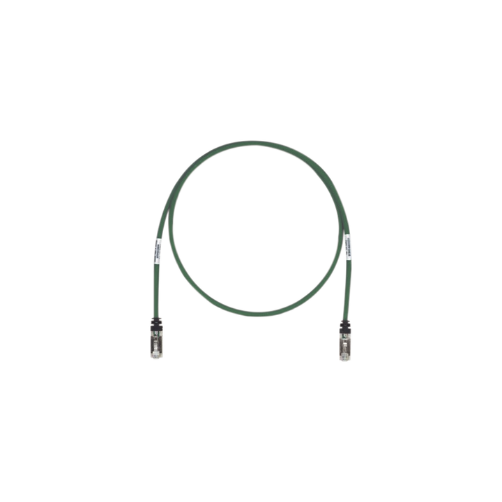 Patch Cord Cat6A, Blindado S/FTP, CM/LS0H, 2.13 Metros (7 Pies), Color Verde