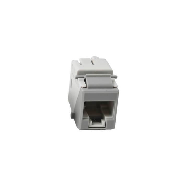 Jack Ultramax Cat6A, UTP, Tipo Keystone, Color Gris, Punch Down