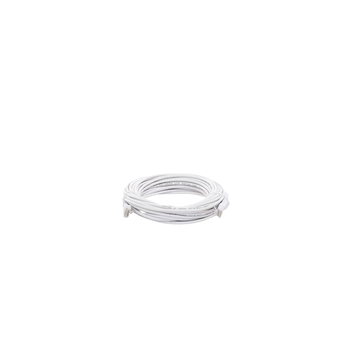 Mini Patch Cord Cat6 Ultra Slim 10 Metros (32.81 Pies) Blanco ? Ahorra Espacio sin Organizadores, con Bota Flexible