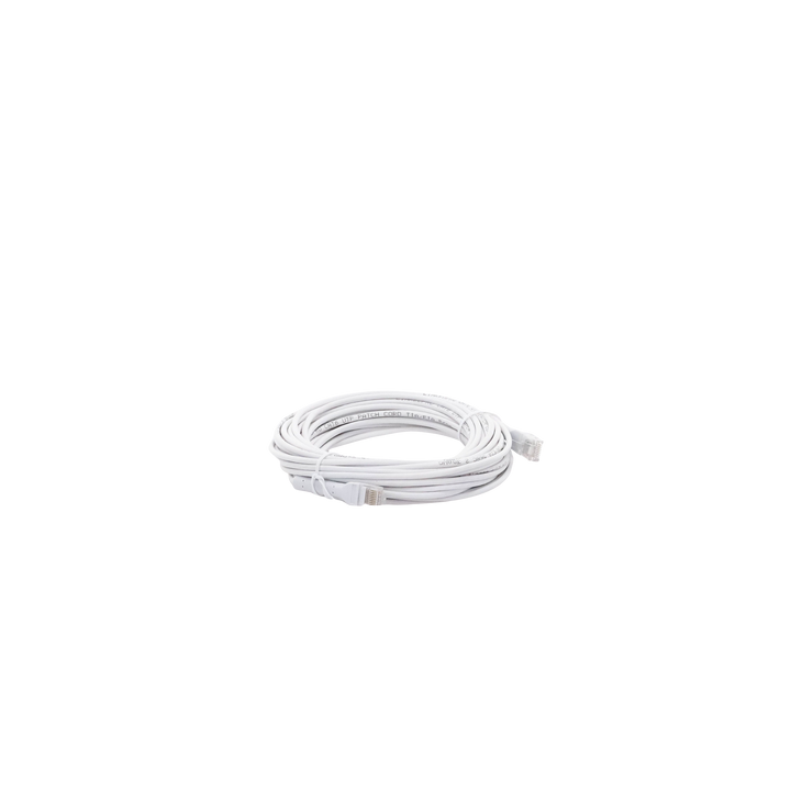 Mini Patch Cord Cat6 Ultra Slim 10 Metros (32.81 Pies) Blanco ? Ahorra Espacio sin Organizadores, con Bota Flexible