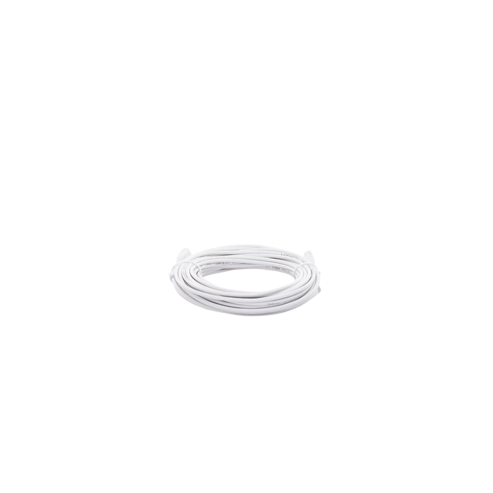 Mini Patch Cord Cat6 Ultra Slim 10 Metros (32.81 Pies) Blanco ? Ahorra Espacio sin Organizadores, con Bota Flexible