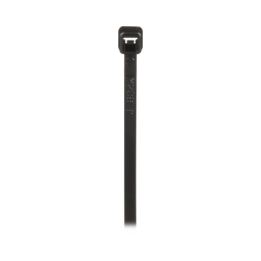 Cincho de Nylon 6.6 de Bloqueo, 203 mm largo x 2.5mm ancho, Color Negro, Exterior Resistente a Rayos UV, Paquete de