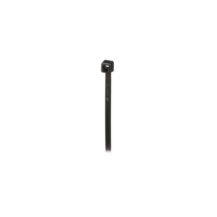 Cincho de Nylon 6.6 de Bloqueo, 203 mm largo x 2.5mm ancho, Color Negro, Exterior Resistente a Rayos UV, Paquete de