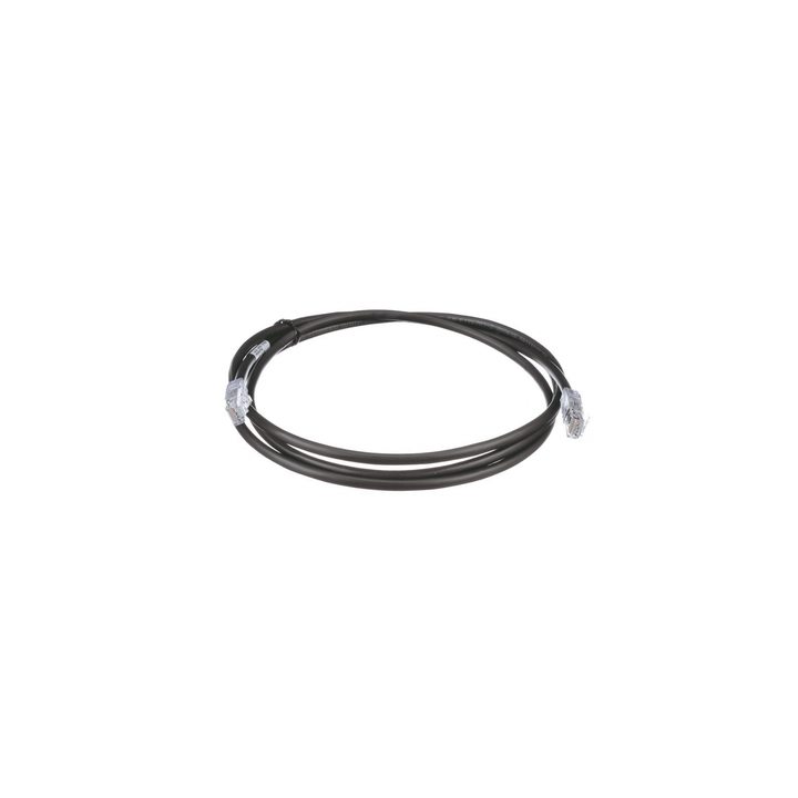 Cable de Parcheo UTP, Cat6A, 24 AWG, CM, Color Negro, 2.13 Metros (7 Pies)