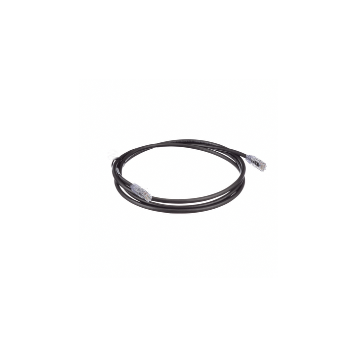 Cable de Parcheo UTP, Cat6A, 24 AWG, CM, Color Negro, 2.13 Metros (7 Pies)