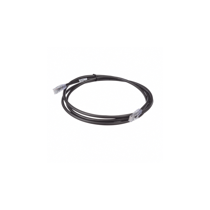 Cable de Parcheo UTP, Cat6A, 24 AWG, CM, Color Negro, 2.13 Metros (7 Pies)