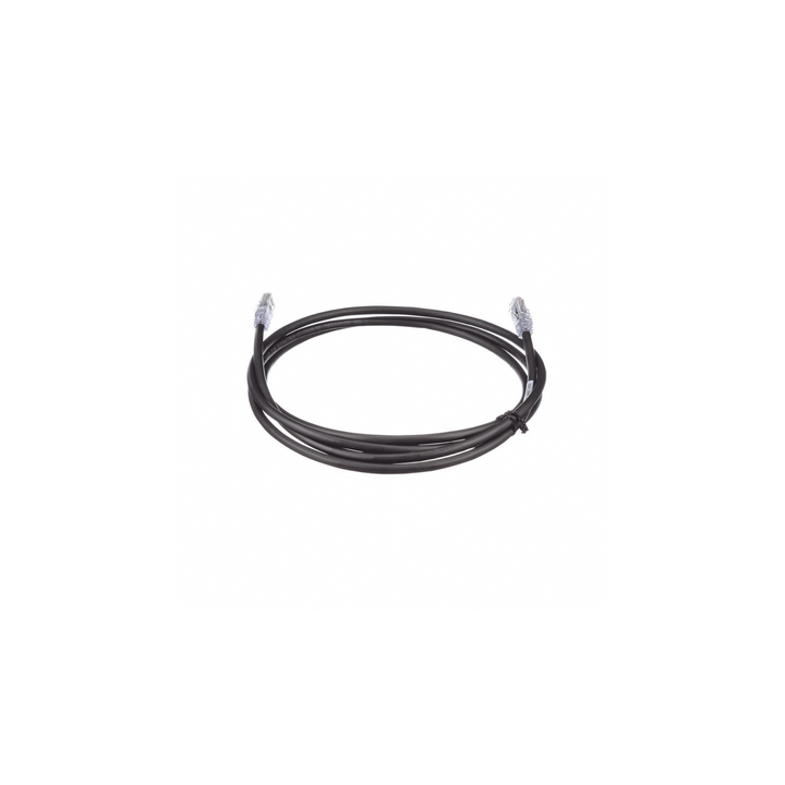 Cable de Parcheo UTP, Cat6A, 24 AWG, CM, Color Negro, 2.13 Metros (7 Pies)