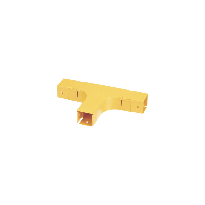 Accesorio en T Horizontal, Con Ángulos a 90º, Para Canaletas FiberRunner™ 2X2, Color Amarillo
