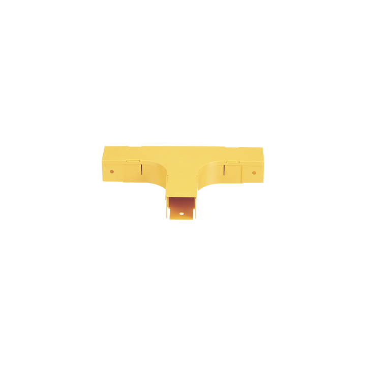Accesorio en T Horizontal, Con Ángulos a 90º, Para Canaletas FiberRunner™ 2X2, Color Amarillo