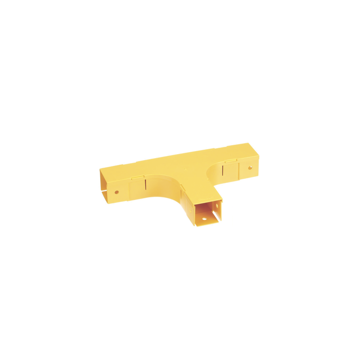 Accesorio en T Horizontal, Con Ángulos a 90º, Para Canaletas FiberRunner™ 2X2, Color Amarillo