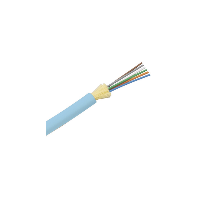 Cable de Fibra Óptica de 6 Hilos, Multimodo OM4 50/125 Optimizada, Interior, Tight Buffer 900um, No Conductiva
