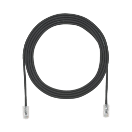 Cable de Parcheo UTP Cat6A, CM/LSZH, Diámetro Reducido (28AWG), Color Negro, 3.05 Metros (10 Pies)