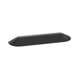 Tapa Final Para Canaleta de Piso AFR4BCBL6, Material PVC Rígido, Color Negro