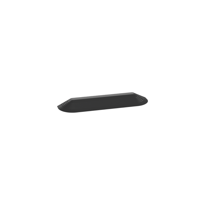 Tapa Final Para Canaleta de Piso AFR4BCBL6, Material PVC Rígido, Color Negro