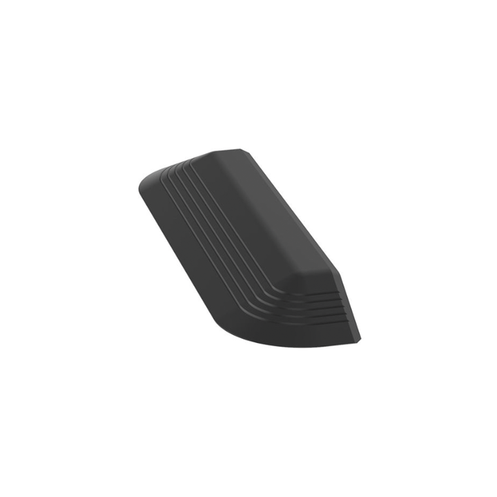 Tapa Final Para Canaleta de Piso AFR4BCBL6, Material PVC Rígido, Color Negro
