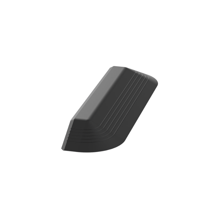 Tapa Final Para Canaleta de Piso AFR4BCBL6, Material PVC Rígido, Color Negro
