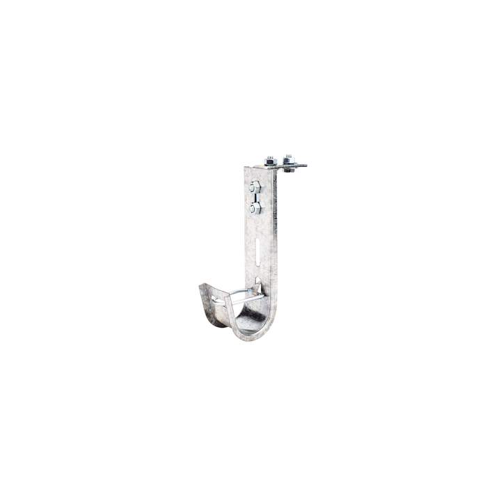 Soporte (Gancho) tipo J-Hook, hasta 14 cables Cat6, ideal para soportar cableado en los espacios de manipulación al